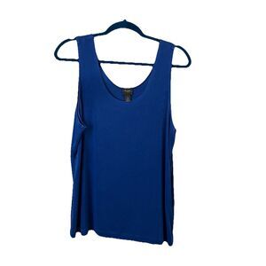 Chico's Travelers Collection Blue Slinky Tank Shell Cami Top Size 3 US XL